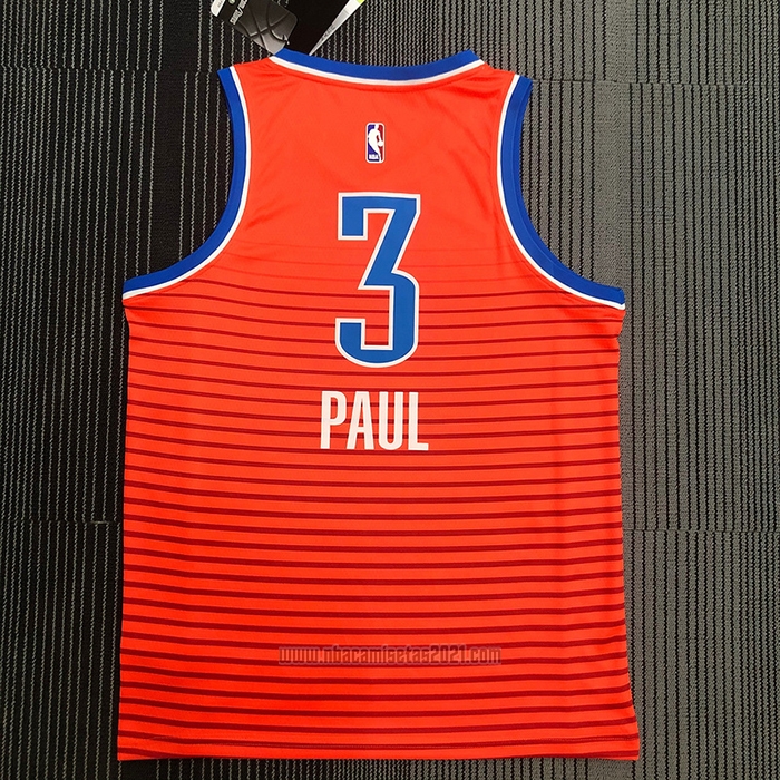 Camiseta Oklahoma City Thunder Chris Paul #3 Statement 2021 Naranja